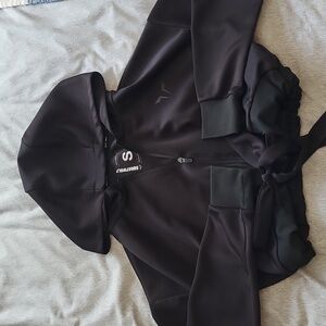 Squatwolf Cropped Bow Hoodie